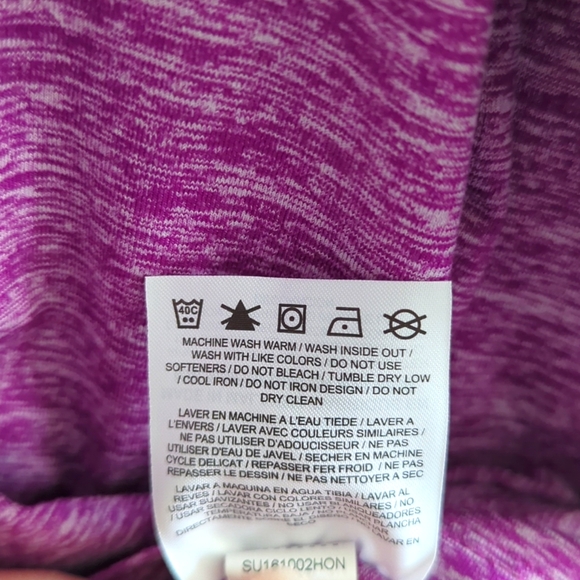 Nike Dri-fit long sleeve athletic cowl-neck hoodie purple medium - Picture 6 of 9